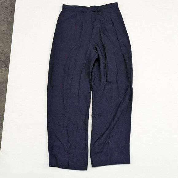 Vintage Handmade Women's Small/Medium Navy Blue Two Piece Pants Suit Set - Picture 8 of 12
